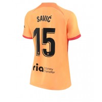 Fotbalové Dres Atletico Madrid Stefan Savic #15 Dámské Alternativní 2022-23 Krátký Rukáv